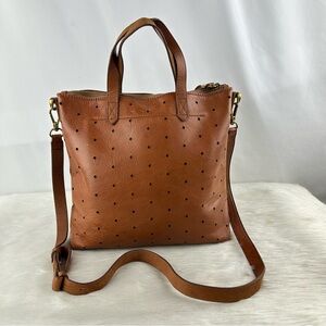 Madewell Brown Perforated Crossbody Bag